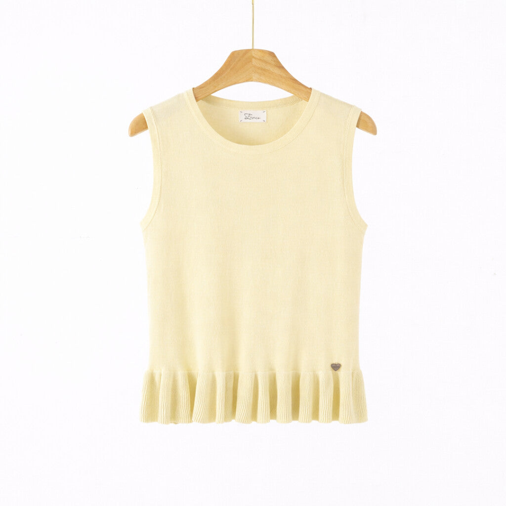Maglia Donna Knit con Volant ART 7087