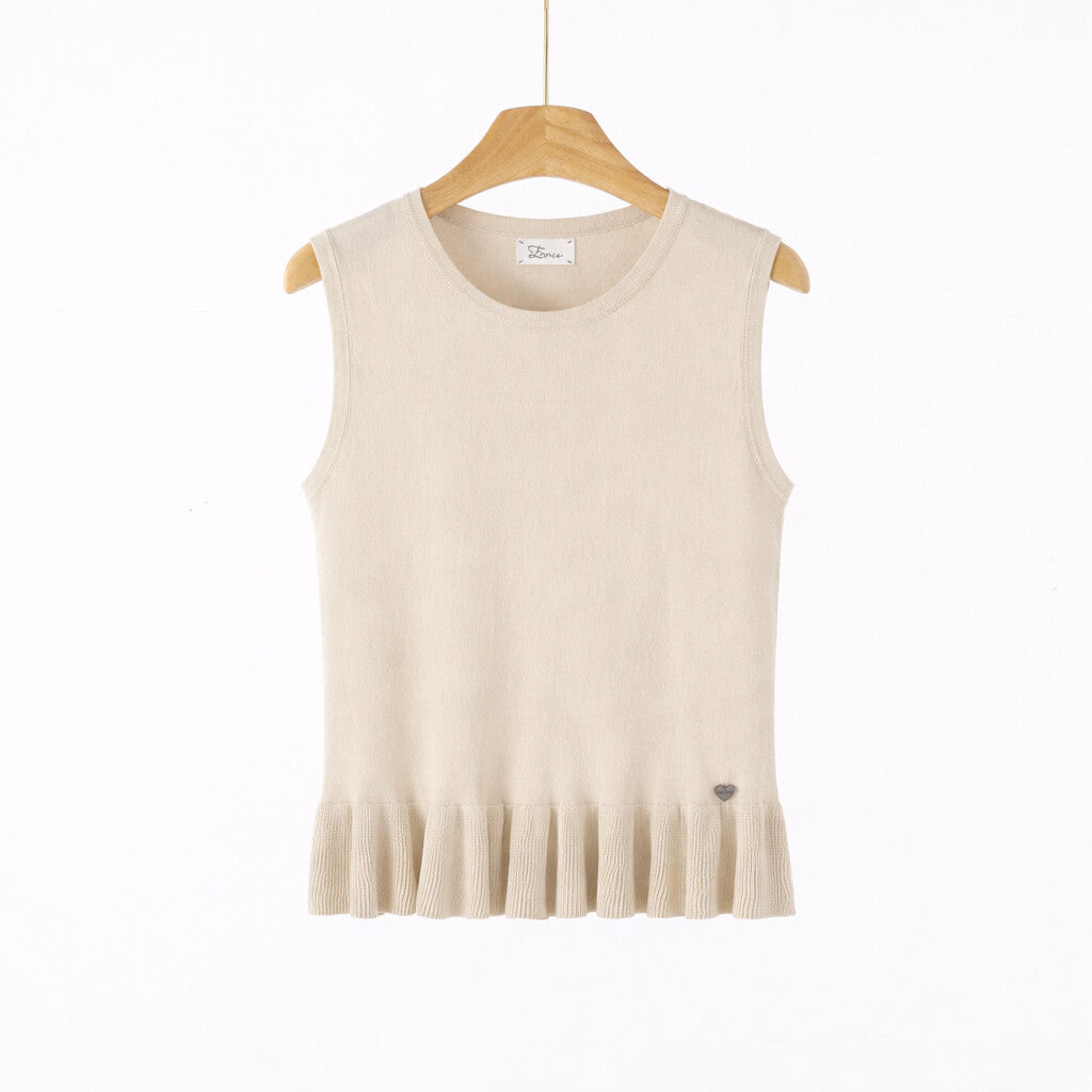 Maglia Donna Knit con Volant ART 7087