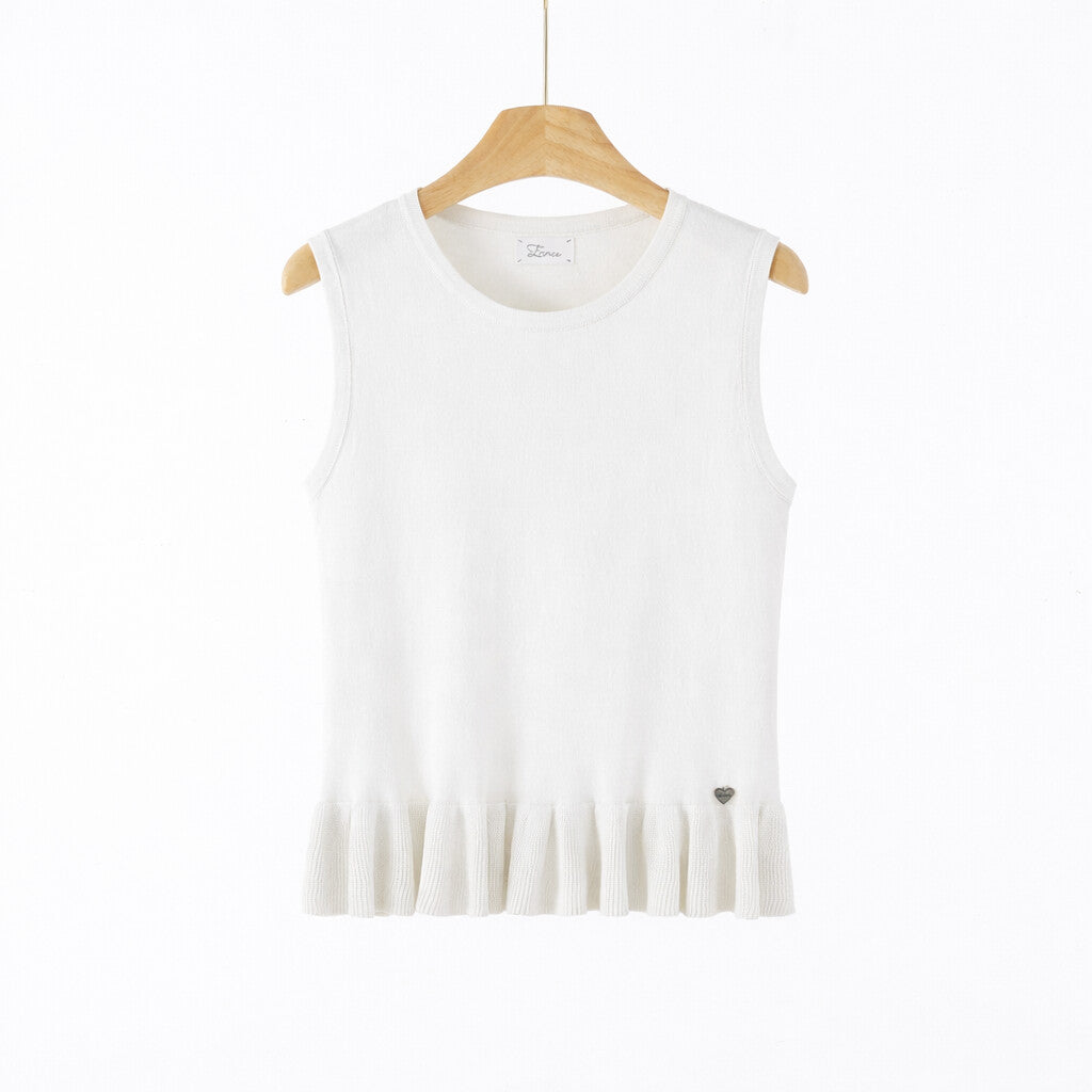 Maglia Donna Knit con Volant ART 7087