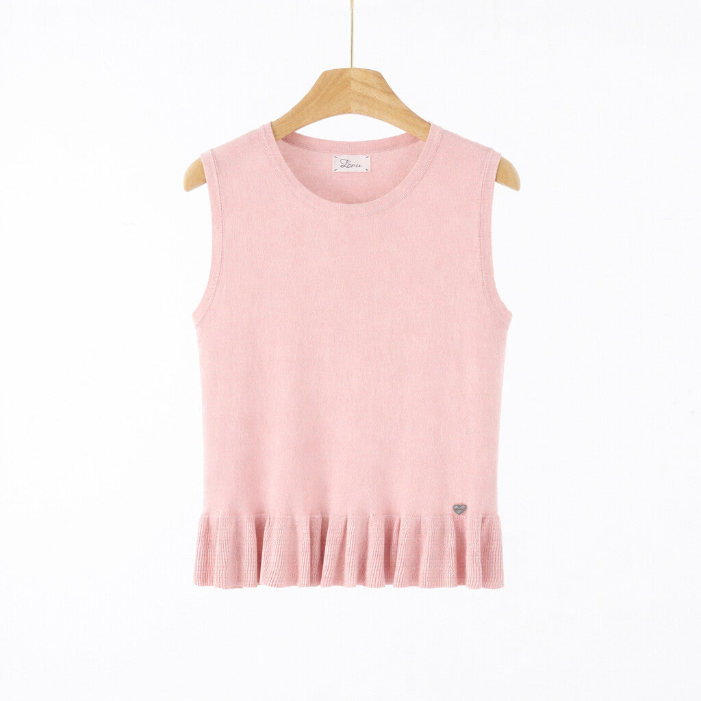 Maglia Donna Knit con Volant ART 7087