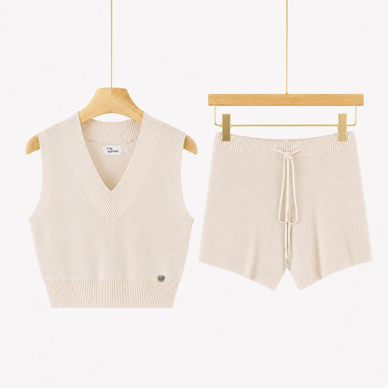 Completo Donna Knit Top + Shorts ART 7071