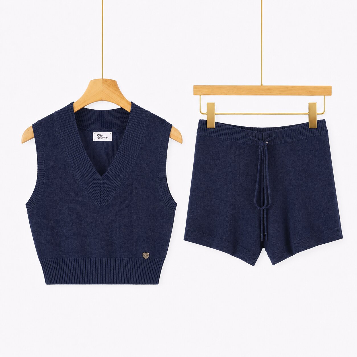 Completo Donna Knit Top + Shorts ART 7071