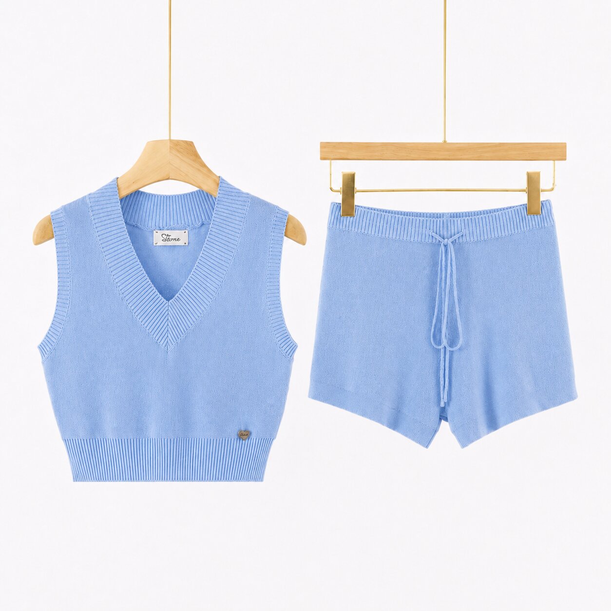 Completo Donna Knit Top + Shorts ART 7071