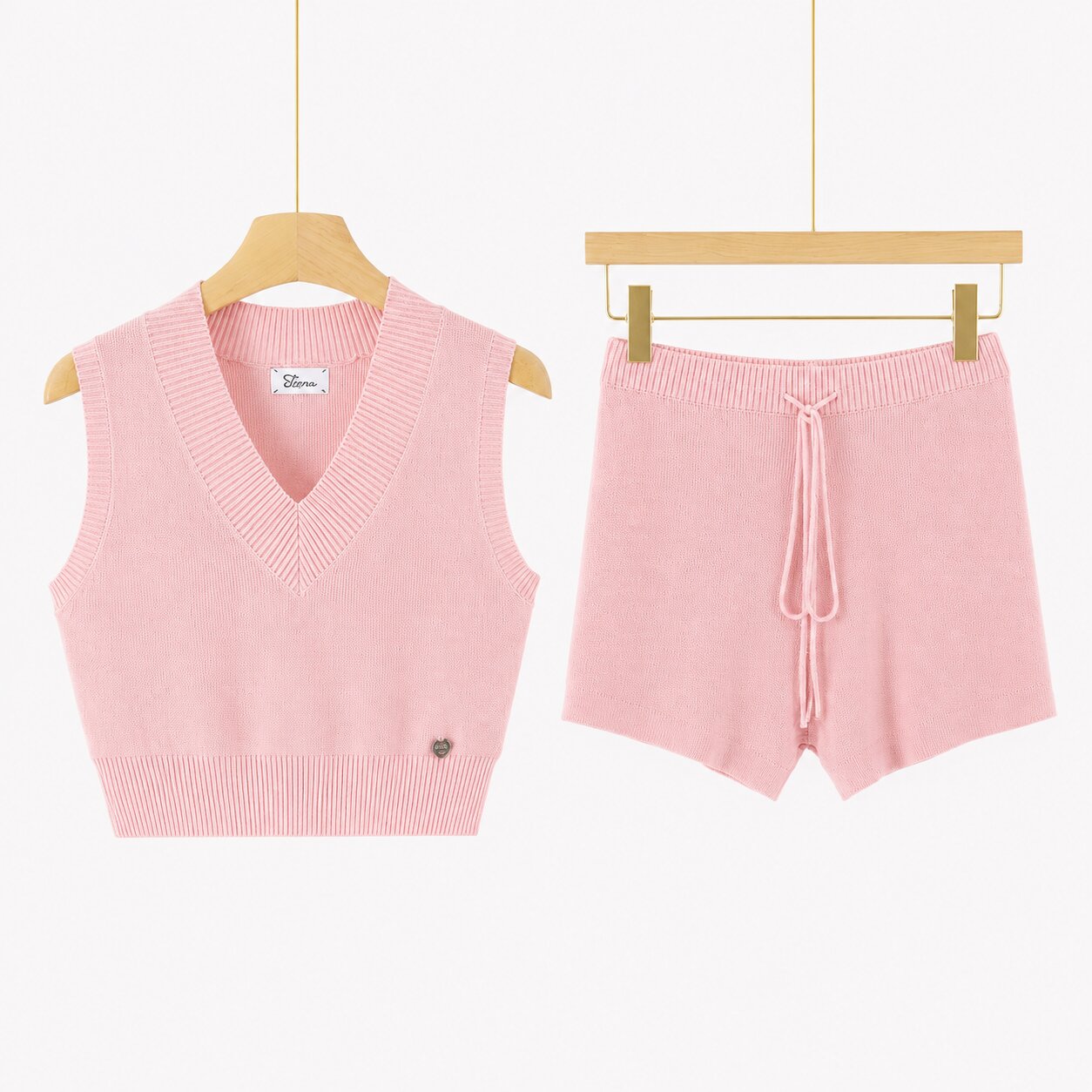 Completo Donna Knit Top + Shorts ART 7071