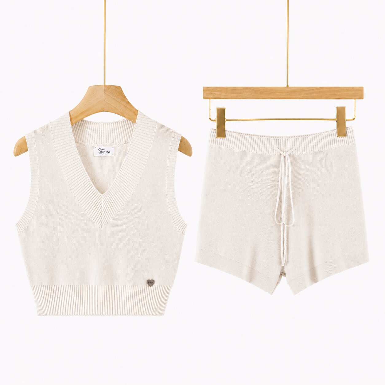Completo Donna Knit Top + Shorts ART 7071