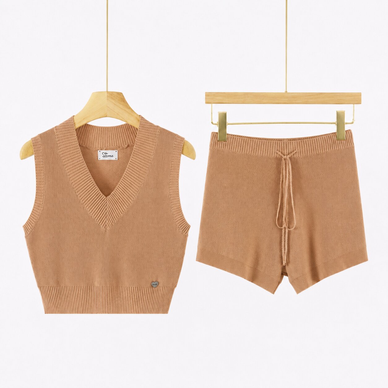 Completo Donna Knit Top + Shorts ART 7071