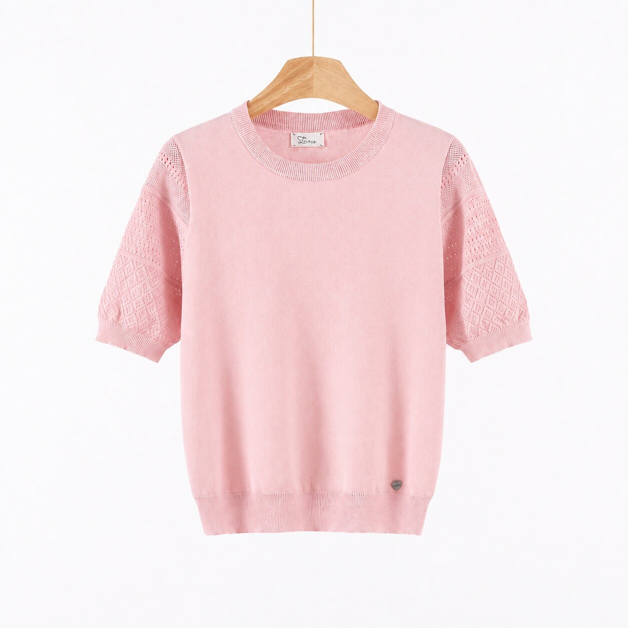 Maglia Knit Premium con Maniche Ricamate art 7075